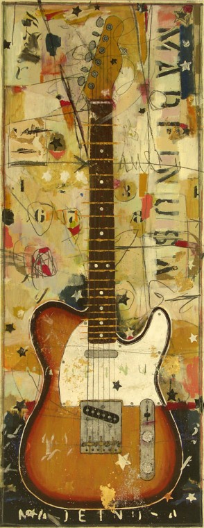 Michael Babyak gitárfestményei