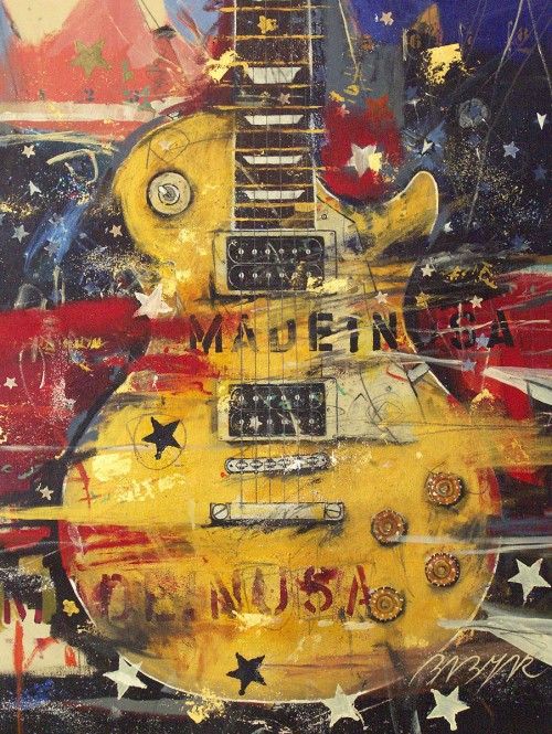 Michael Babyak gitárfestményei