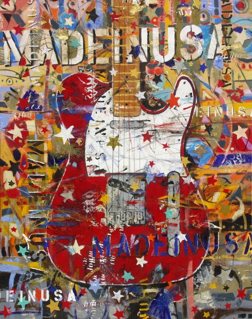 Michael Babyak gitárfestményei