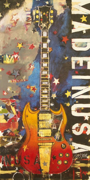 Michael Babyak gitárfestményei
