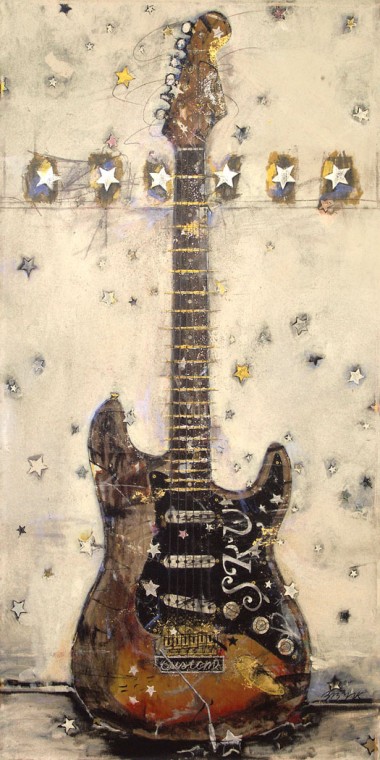 Michael Babyak gitárfestményei