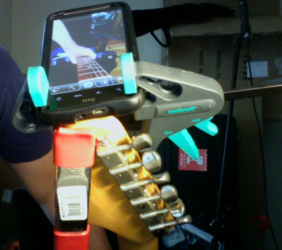 Videózás gitárnyakon, mobillal