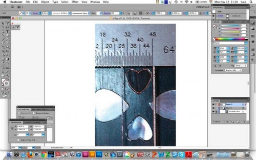 Kép az Ilustratorban, méretbeállításhoz
